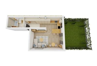 Gradina proprie 34 mp. Finisaje superioare. Loc de parcare. - 4