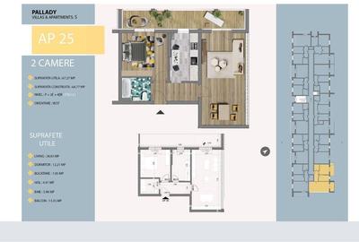 Apartament cu 2 camere semidecomandat, mobilat în Sălăjan - 11