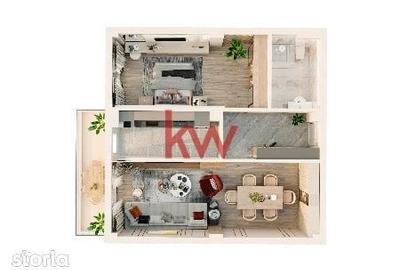 Apartament cu 2 camere în Miroslava