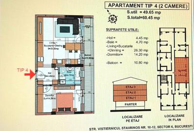 Apartament cu 2 camere în Lujerului - 24