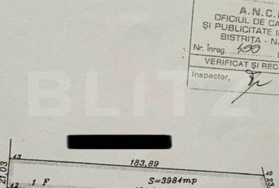 Teren de 4000 mp, în Central