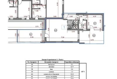 Apartament cu 3 camere decomandat în 7 Noiembrie - 2