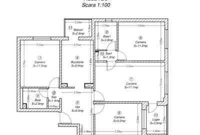 Apartament cu 4 camere în Complex Studențesc - 4