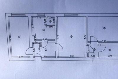 APARTAMENT cu 3 camere str Isaccei -PARTER - 1
