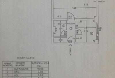 Garsonieră decomandată în Prundu