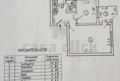 Apartament cu 2 camere decomandat, mobilat în Piața Centrală - 11