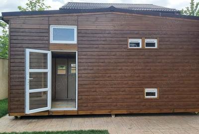 Tiny House Mini Casa Mobila Pe Roti Rulota Hambar Din Lemn Birou Afacere Din Poveste - 5