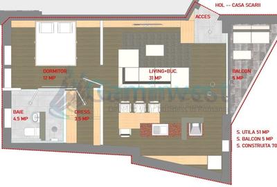 Apartament cu 2 camere decomandat în Ultracentral - 1