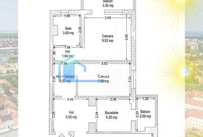 Apartament cu 3 camere decomandat, mobilat în Lipovei - 16