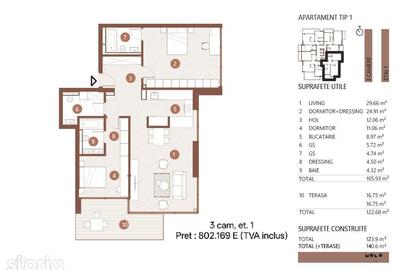 Apartament cu 3 camere în Floreasca - 8