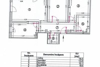 Apartament cu 3 camere decomandat, mobilat în Brâncoveanu