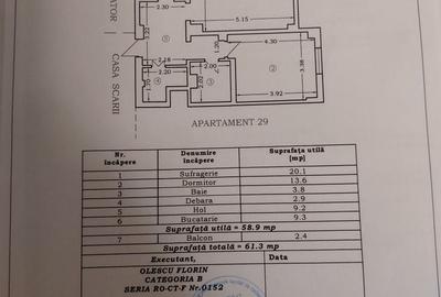 Apartament cu 2 camere decomandat în Central