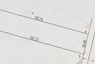 Teren 2.000 mp deschidere 20 m LA DN 26 INTRARE TULUCE?TI - 1
