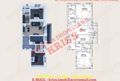 Apartament cu 3 camere decomandat în Trivale - 2