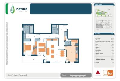 Apartament cu 3 camere decomandat, mobilat în Iancu Nicolae - 12