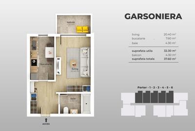 Berceni-Aparatorii Patriei- Garsoniera decomandata-PROMOTIE