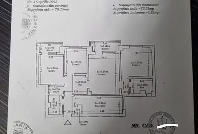 Apartament cu 4 camere semidecomandat, mobilat în CET - 33
