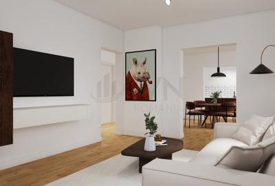 Apartament cu 3 camere decomandat, mobilat în Calea Victoriei