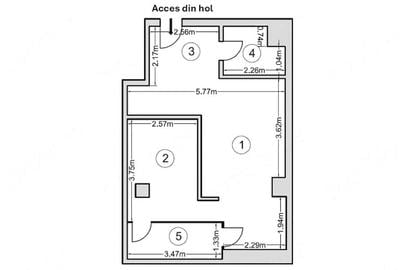 Apartament cu 2 camere în Universitate - 5