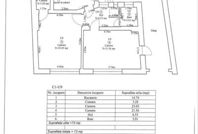 Apartament cu 2 camere semidecomandat în Centrul Istoric - 2