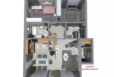 Apartament cu 3 camere decomandat în Sântandrei