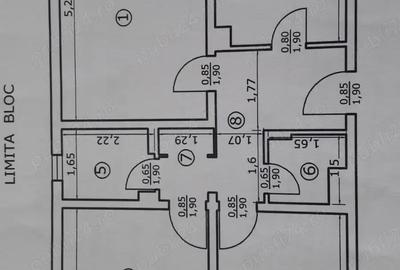 Apartament cu 3 camere decomandat în Central - 1