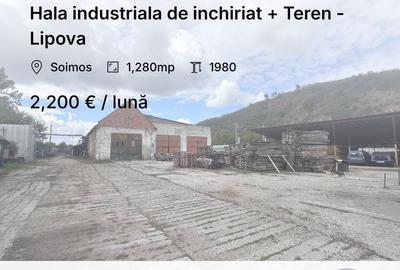 Spațiu industrial, de 1,280 mp, în Șoimoș - 1