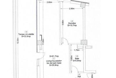 Apartament cu 2 camere în Dâmbul Rotund - 1
