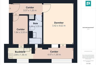 Garsonieră decomandată, mobilată în Fratelia - 8
