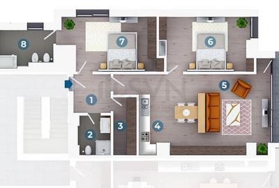 REA1008963 Apartament 3 camere Floreasca LUX - 21