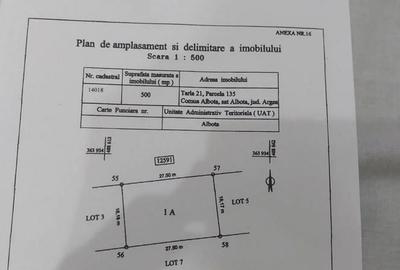 Teren de 500 mp, în Exterior Vest