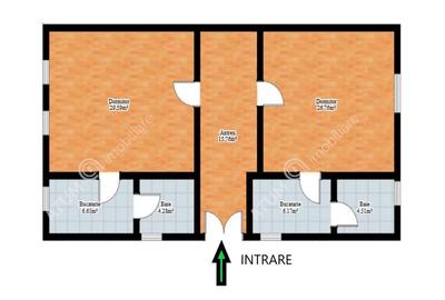Apartament cu 2 camere decomandat, mobilat în Aeroport - 7