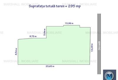 Teren intravilan de vanzare, zona Central, 295 mp #16712 - 2