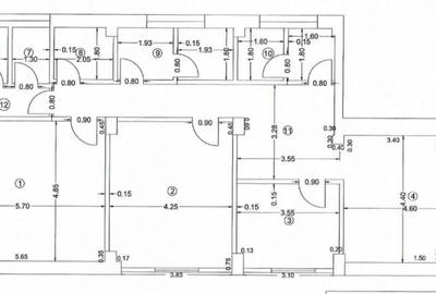 Cabinete Medicale, 225 mp, 14 incaperi, Cartier 1 Mai, Zona Medicina Veche - 2
