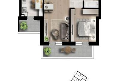 Apartamente 2 camere cu terasă în Militari Direct de la dezvoltator, - 4