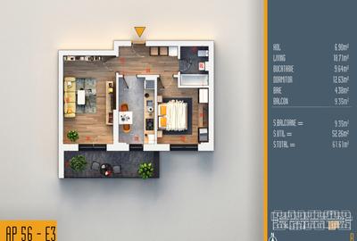 Neofort 84 - Pret promo Apartament decomandat - bucatarie inchisa - 7