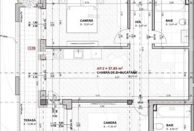 Apartament cu 3 camere decomandat în Central - 2