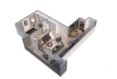 Apartament cu doua camere 62mp, parcare subterana, Triaj-Harman - 13
