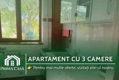 Apartament cu 3 camere semidecomandat în Bălcescu
