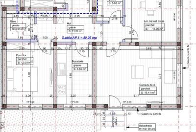 Apartament Giroc 3 camere 2 bai 81mp utili si GRADINA 70MP - 1