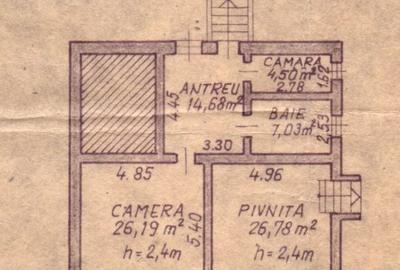 Casă cu 3 camere în Central - 1
