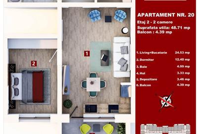 Garsonieră semidecomandată în Sânpetru - 1