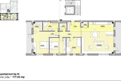 Apartament cu 3 camere decomandat, mobilat în Central - 10