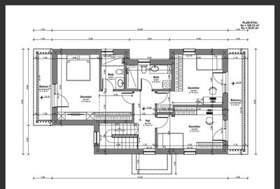 Teren autorizat pentru Casa individuala la intrare in Chinteni 600mp front 14ml - 2