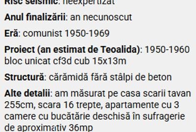 Apartament 2 camere Doamna Ghica - Parcul Tei - Strada Brasoveni 31 - Centrala - 13