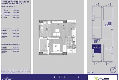 Apartament cu 2 camere decomandat în Central - 5