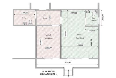 Spațiu comercial, de 54 mp, în Florești - 1