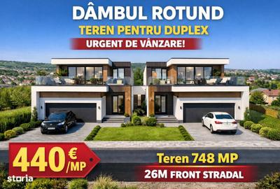 Teren de 748 mp, în Dâmbul Rotund