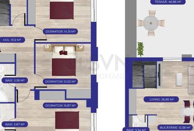 REA1021923 Duplex 4 camere Aviatiei I Canton71 - 2