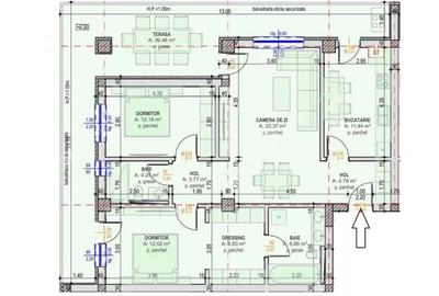 Apartament cu 3 camere decomandat în Vasile Aaron - 1